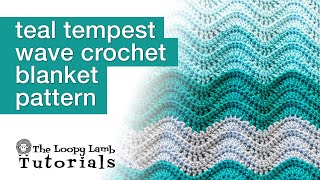 How to Crochet a Ripple Blanket Tutorial  Wave Crochet Blanket Pattern Tutorial