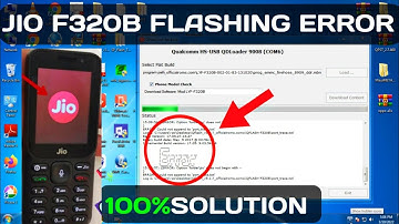 JIO F320B flashing error fix Qfil  tool