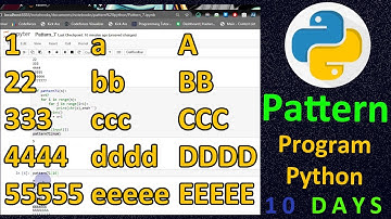 #7 Printing abbccc & 122333 in triangle Shape | Pattern Program Python
