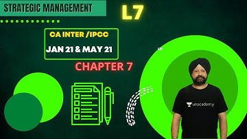 L7: Strategic Management CA Inter/IPCC | Jan/May 21| Unacademy CA Intermediate Group 2 | J.S. Batra