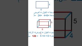 حساب حجم متوازي المستطيلات