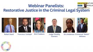 Webinar: Restorative Justice in the Criminal Legal System