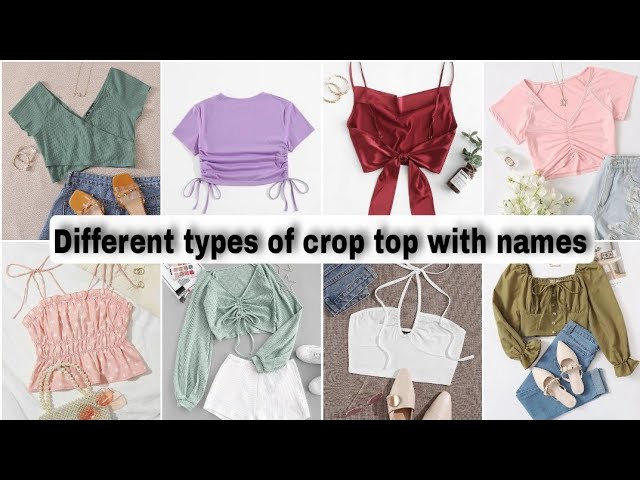 Types of crop tops with names/Types of crop t shirt/Crop top for girls/Types  of tops with names 