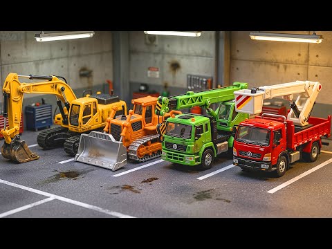 Construction Vehicles Song for Kids! 🚜 Building Tiny Town with Shapes & Colors