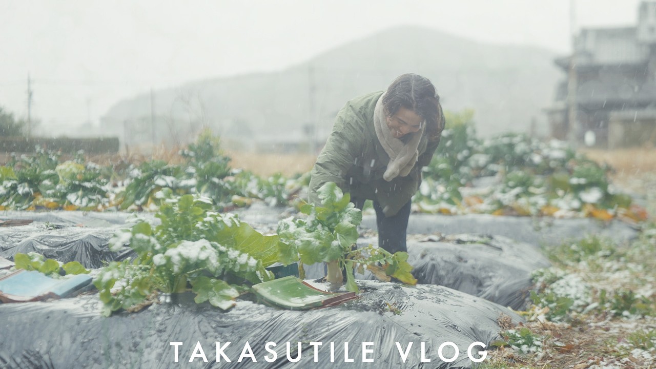 [Жизнь в сельской местности в 30-е годы] Холодный зимний день в деревне | Домашний кимчи-хотпот