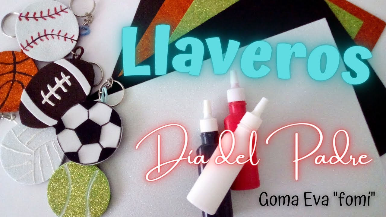DIY LLAVEROS DE DEPORTES de "Fomi" ideas para día del padre 2022