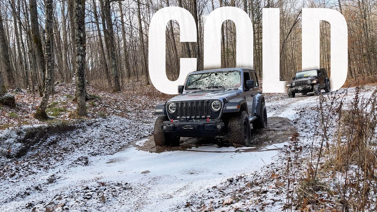 Into The Northwoods Winter Camping Jeep Wrangler In Snow OffRoad YouTube