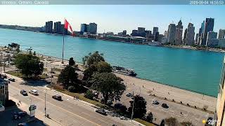 🔴 Live from Windsor, Ontario, Canada | Detroit Skyline | Detroit River 24/7 🇨🇦🇺🇸