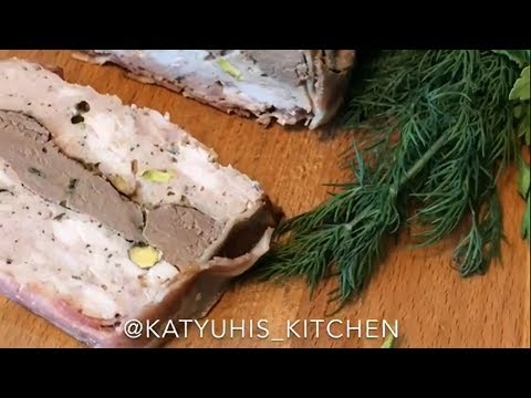 Террин из индейки с печенью и фисташками