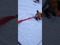 🏂Счастливое спасение сноубордиста улетевшего в ручей под снегом на Роза Хутор