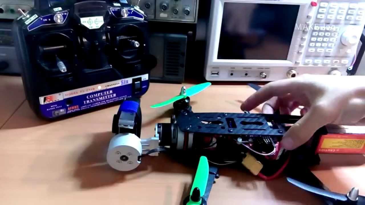 MAKElog#14 cheap china brushless gimbal MOD: downward facing camera view