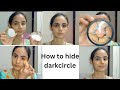 How to hide dark circles using makeup l Basic makeup tutorial ll #darkcircles #makeup