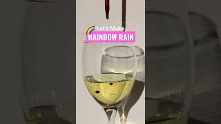 RAINBOW RAIN SCIENCE EXPERIMENT 🌈 | LABble #shorts