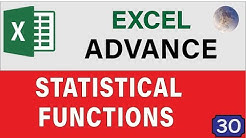 10 Advanced Excel Essentials Statistical Functions & Formulas, Tips and Tricks For Excel 2019 Users - Durasi: 25.02. 