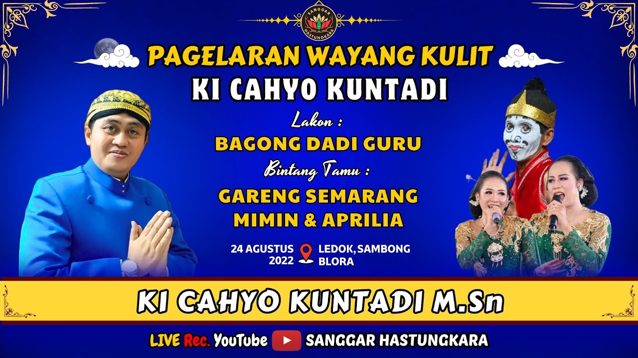 🔴 #LIVE KI CAHYO KUNTADI // B.T : GARENG SEMARANG, MIMIN & APRILIA // LAKON : BAGONG DADI GURU