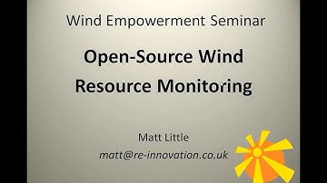 Wind Empowerment Webinar - Open Source Data-logging