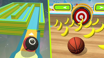 😶🏀🍌🎯Banana Frenzy Going Balls Vs Action Balls Gameplay #127