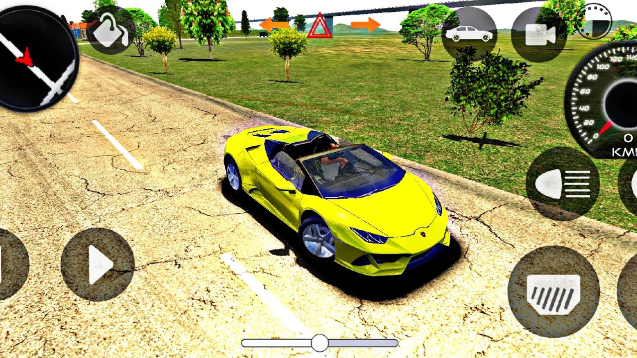 Lamborghini car game play ( gadi wala game ) Thar car game 