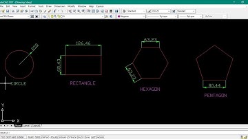 How to draw circle, rectangle & polygons in AutoCAD/Easy step to draw circle,rectangle and polygons