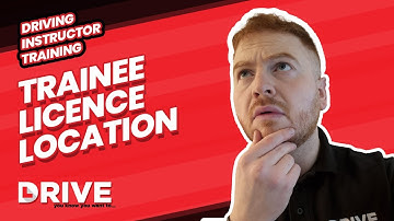 Trainee Licence Location | Driving Instructor Training | DRIVE