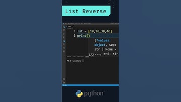 How to Reverse a List ? only one line of code in Python ? #shorts