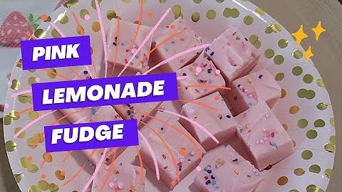 Quick & Easy Pink Lemonade Fudge