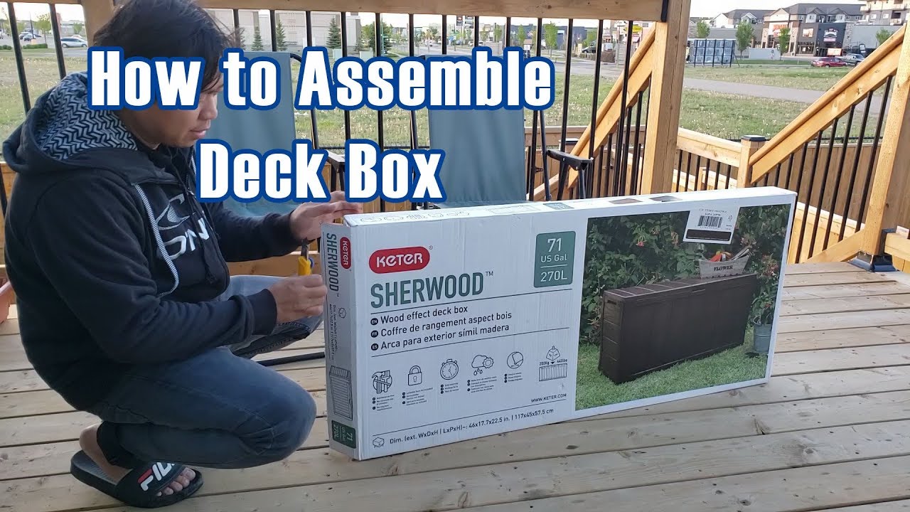 rem Duur Ordelijk Deck Box Wood Effect - Keter Sherwood | Canadian Tire - YouTube