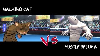 Fight Of Animals-Solo Edition (Juego para Android). GamePlay. Walking Cat Vs Muscle Beluga.