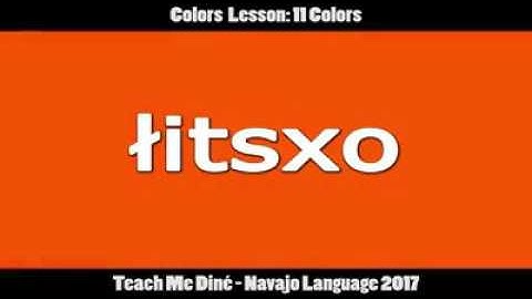 Colors in Diné bizaad - Navajo Language