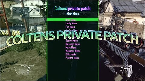 [PS3] Coltens Private Patch Black Ops 2 GSC Mod Menu [1.19]
