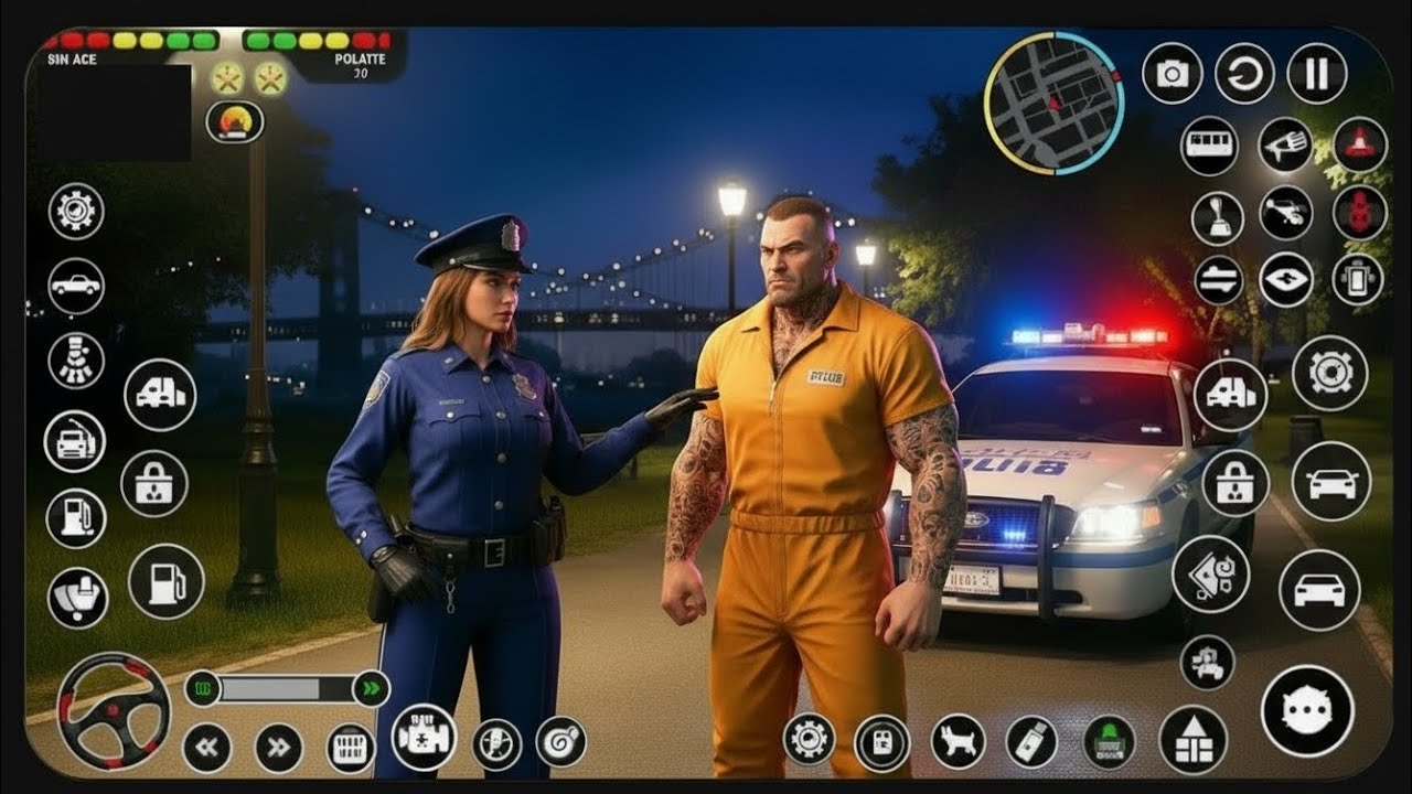 Police car chases Simulator 3d Real Coty Cop gameplay 😱🔥