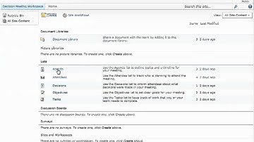 Decision Meeting Workspace Site Template in SharePoint 2010 - EPC Group