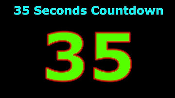35 Seconds Countdown | Digital Clock | 35 Seconds Alarm