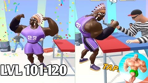 Muscle Rush  | Level 101-120 Gameplay Walkthrough Part 6 (Android, iOS)