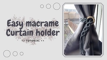 Easy macrame curtain holder || curtain tidy || tutorial
