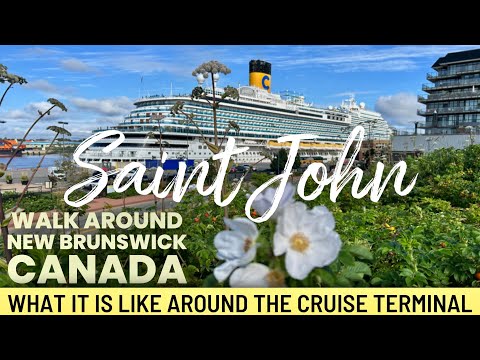 Carnival Venezia to ST John New Brunswick Canada. Walk around town