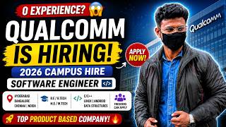 Qualcomm Hiring Engineers for 2026 Batch | Qualcomm Hiring 2026 #job #freshersjobs @Jobwaveindia