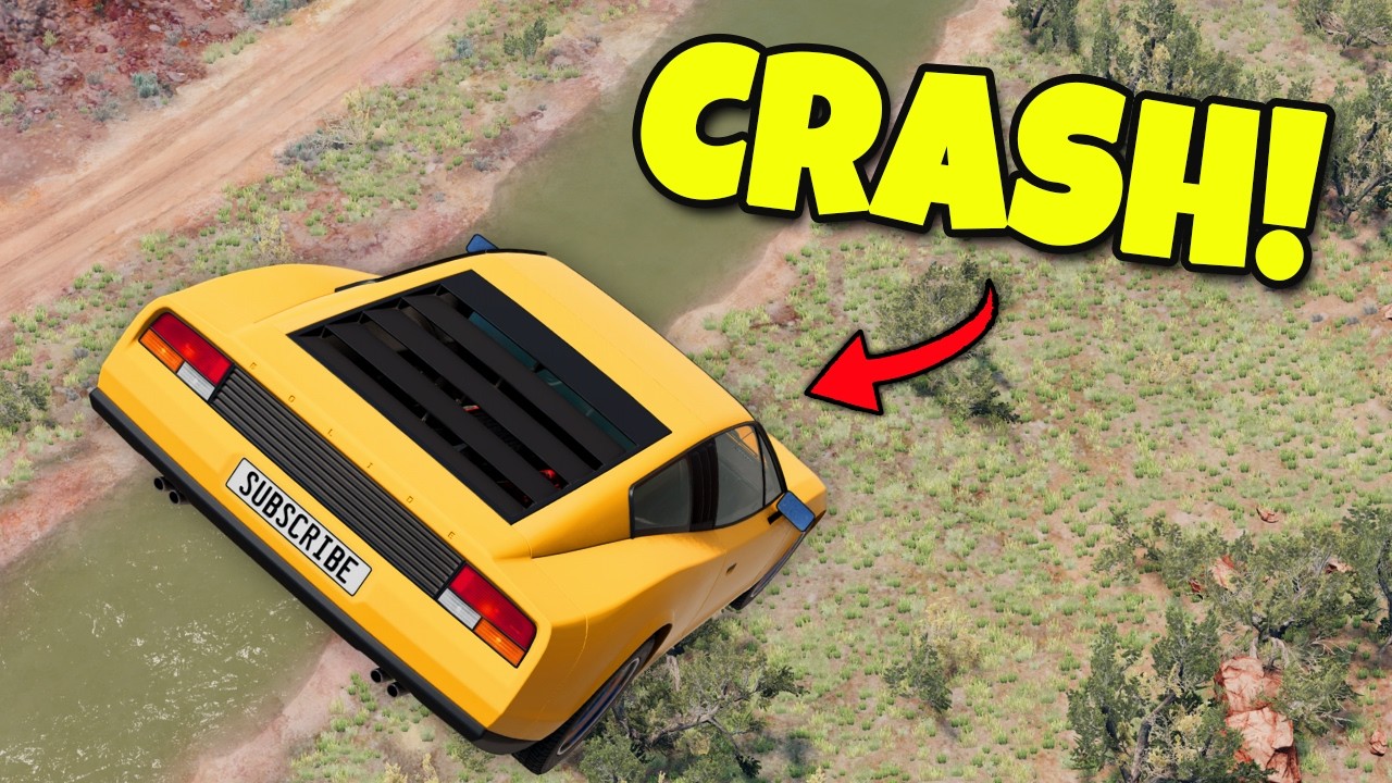 Can Any Vehicle Survive This Canyon Drop? | BeamNG Drive Compilation