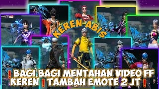 BAGI BAGI MENTAHAN VIDEO❗EMOTE 2 JUTA❗FREE FIRE LOBY❗BUAT JEDAG JEDUG EDITOR BERKELAS || GAS 20K 🤗