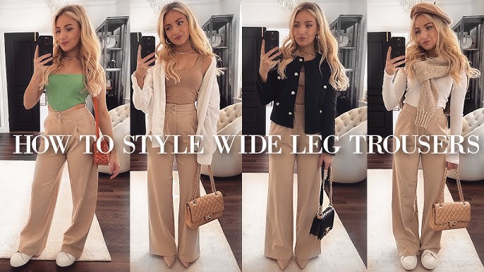 Wide Leg Pants Outfits Ideas. How to Wear Stylish Wide-Leg Trousers? 