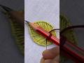 Beautiful 3D leaf hand embroidery design|latest leaf hand embroidery #Shorts