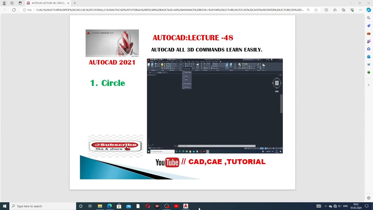 AUTOCAD 3D COMMAND FULL LECTURE-03 - YouTube