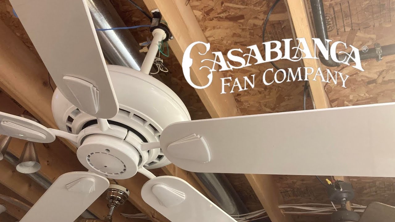 Casablanca California Zephyr Ceiling Fan c.1991 YouTube