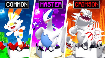 UPGRADING LUCKY BLOCKS To *CRIMSON* LUCKY BLOCKS In MINECRAFT PIXELMON