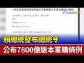 軍購條例發布