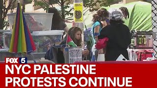 NYC Palestine protests continue, NYC shares more details of Columbia, CCNY arrestees