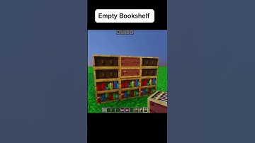 Empty Bookshelf In Minecraft #minecraft #shorts