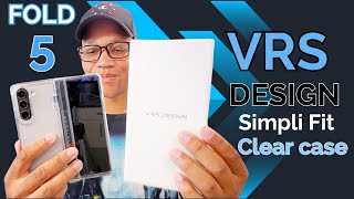 Galaxy Z Fold 5 VRS DESIGN Simpli Fit Crystal Clear Hinge Protection Phone Case Unboxing!