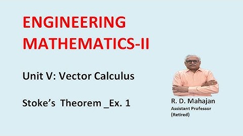 Stokes theorem Example-1  I Vector Calculus I Engineering Mathematics
