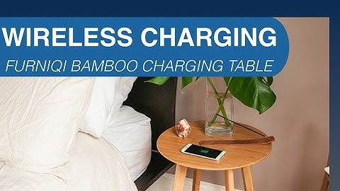 FurniQi Wireless Charging Side Table for iPhone or Android